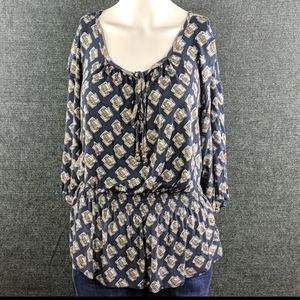 Michael Kors Blousson 3/4 Length Sleeves Top
